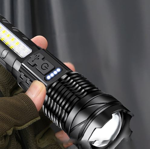 Lanterna Laser LED Titanium Ultra Poderosa Impermeável Recarregável USB