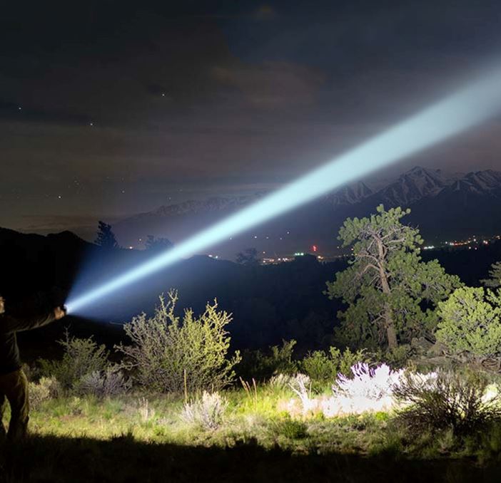 Lanterna Laser LED Titanium Ultra Poderosa Impermeável Recarregável USB