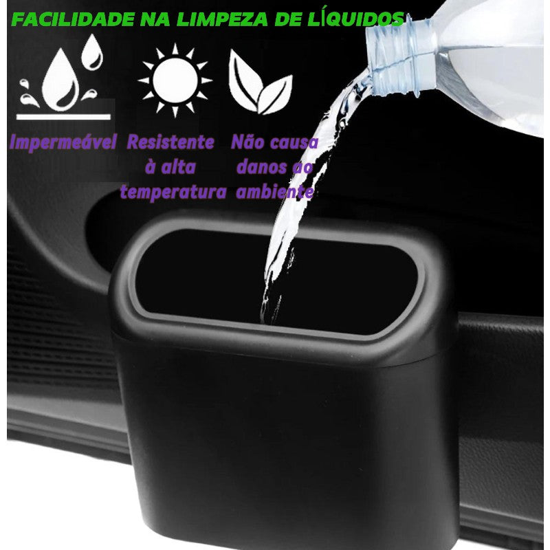 Lixeira Automotiva Encaixe De Clip a Prova D'água Porta Objetos Seu Carro Limpo