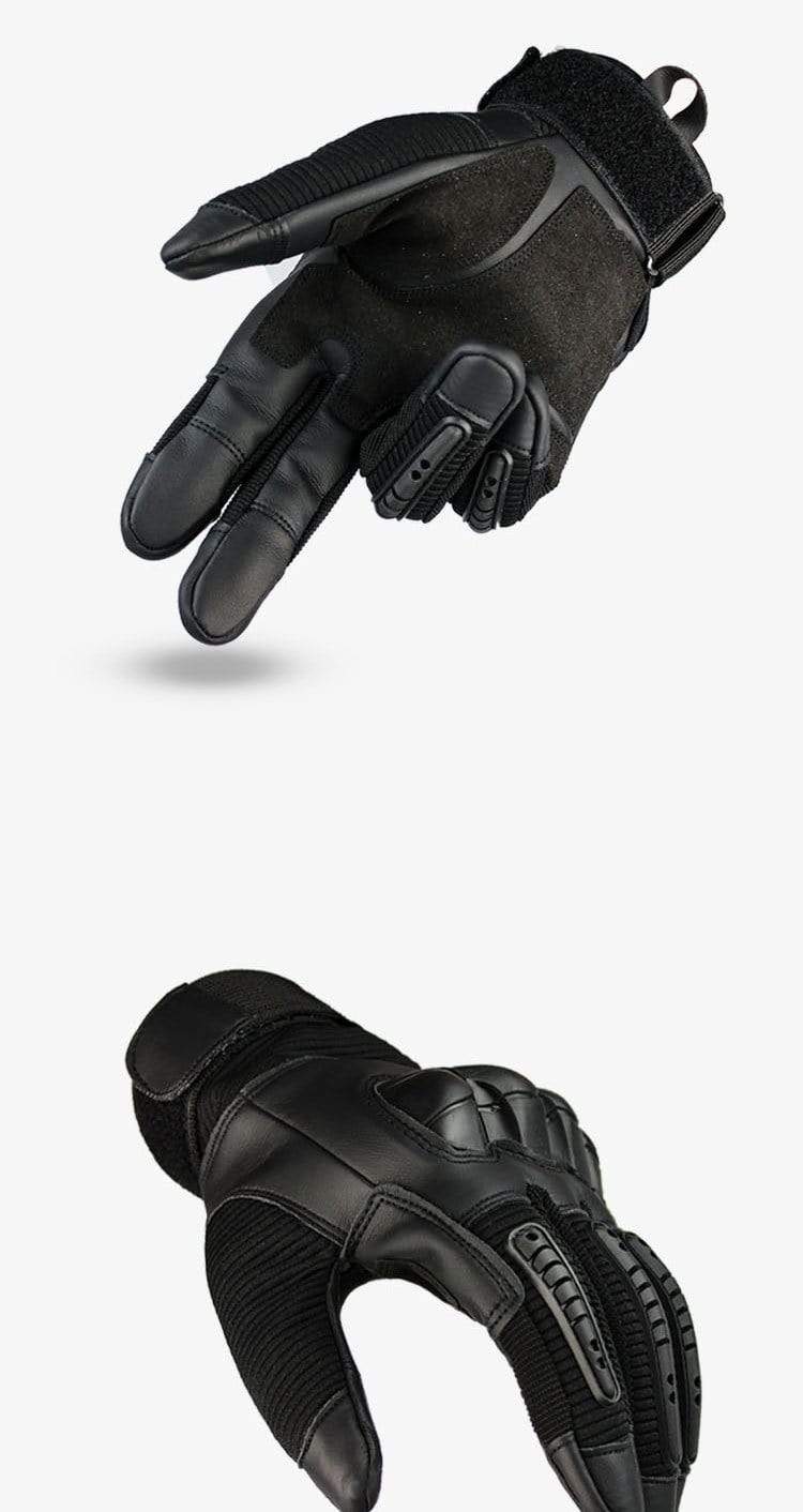 Luvas Táticas de Couro para Bike e Motocicleta com Toque Tela Celular