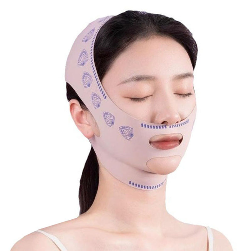 Máscara de Contorno Facial Suaviza Rugas e Papada Modela o Rosto