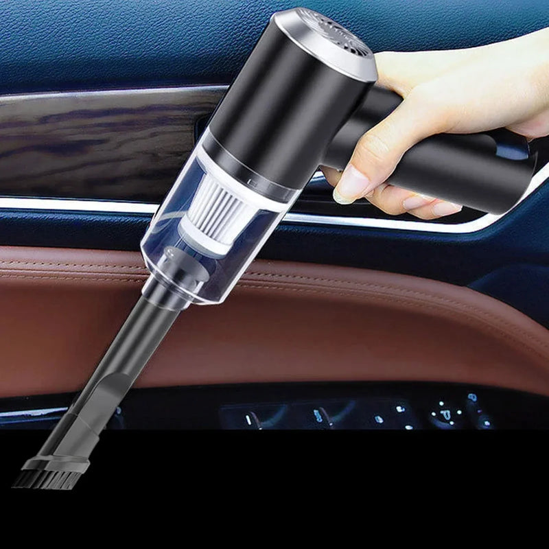Mini Aspirador de Pó Portatil TurboMAX para Carro e Casa Uso Dia a Dia Recarregável USB