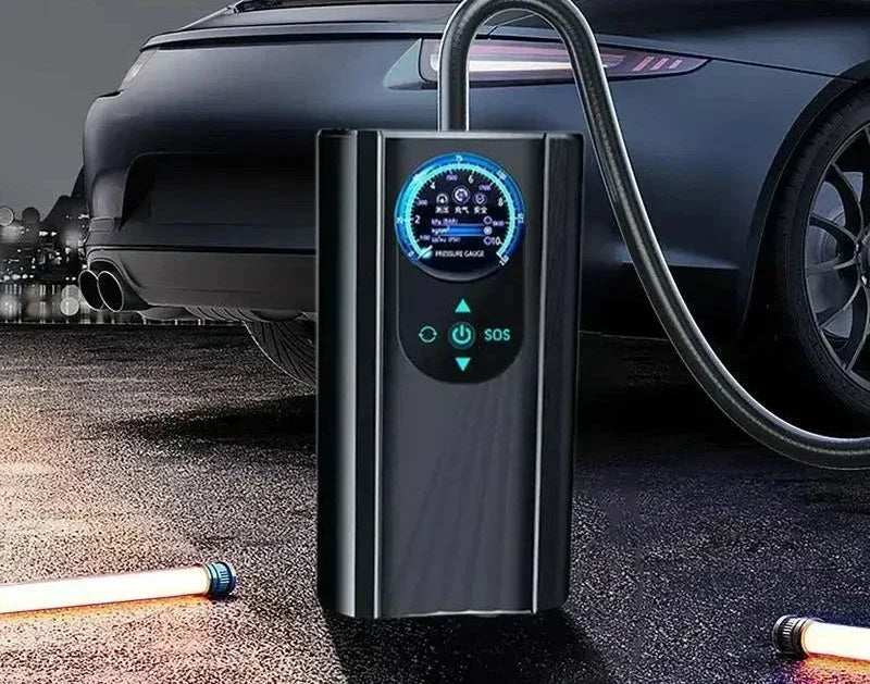 Mini Bomba de Ar Portátil Recarregável Inflador Elétrico para Carros e Motos