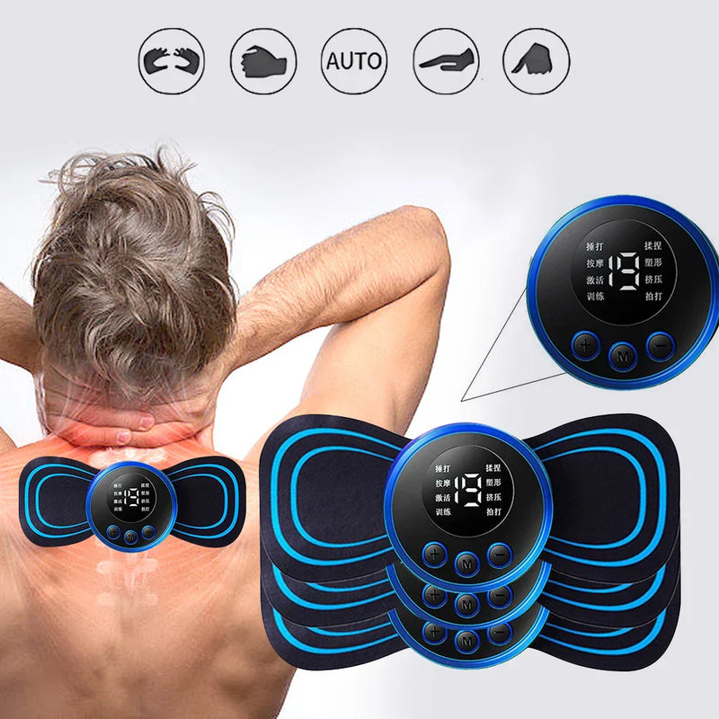 Mini Massageador Portátil Alívio de Dores Cervicais Pescoço e Perna
