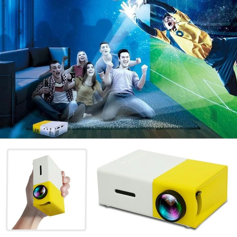 Mini Projetor Portátil Led 1080p 600 Lúmens Hdmi YG300