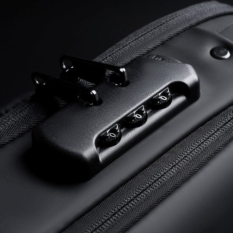 Mochila Antifurto com Senha Multifuncional Carregamento Interno de Celular via USB