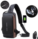 Mochila Antifurto com Senha Multifuncional Carregamento Interno de Celular via USB