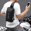 Mochila Antifurto com Senha Multifuncional Carregamento Interno de Celular via USB