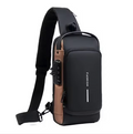Mochila Antifurto com Senha Multifuncional Carregamento Interno de Celular via USB