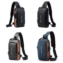 Mochila Antifurto com Senha Multifuncional Carregamento Interno de Celular via USB