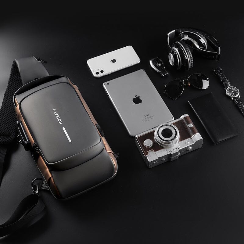 Mochila Antifurto com Senha Multifuncional Carregamento Interno de Celular via USB
