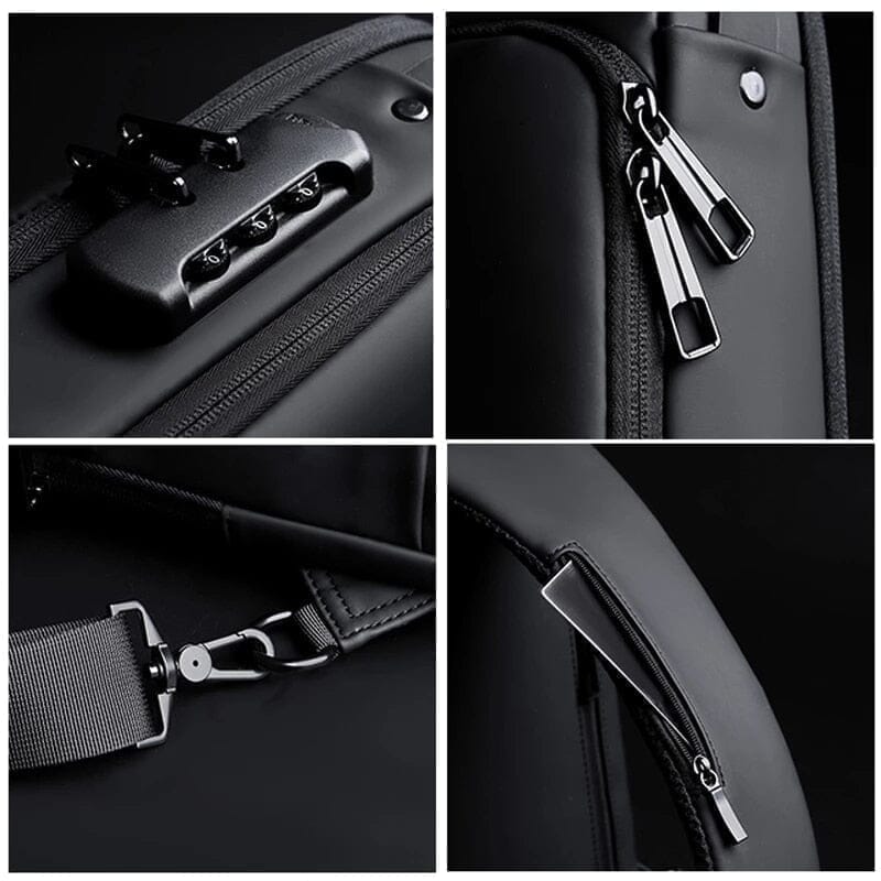 Mochila Antifurto com Senha Multifuncional Carregamento Interno de Celular via USB