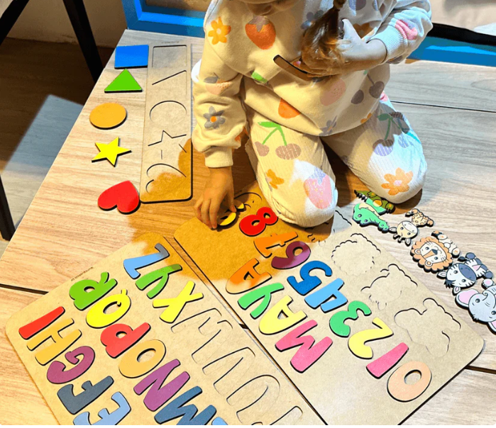 Nome Com Animais e Números Brinquedo Educativo  para Crianças