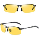 Óculos de Sol Fotocromáticos para homens UV400 Ultravision Polarizados Visão Noturna e Diurna Bom para Dirigir