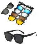 Óculos de Sol Magnético Personalizado para Homens e Mulheres 5 em 1