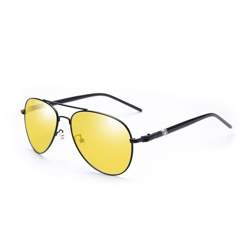 Óculos de Sol Masculinos Vintage de Luxo Polarizados e com  Proteção UV400