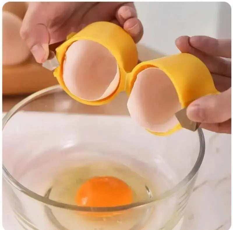 Open Egg Abridor de Casca de Ovo 2 em 1 para Ovos Crus e Cozidos