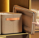 Organizador de Roupas Dobrável à Prova de Poeira com Tampa