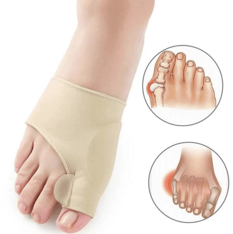 Par de Meias Corretivas de Silicone Macio para os Pés