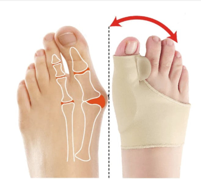 Par de Meias Corretivas de Silicone Macio para os Pés