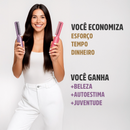 Pente Alisador de Cabelo 5 em 1 Sem Fio InfiniteGlam Sinta-se Linda Hoje