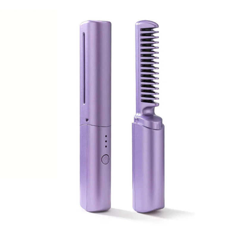 Pente Alisador de Cabelo 5 em 1 Sem Fio InfiniteGlam Sinta-se Linda Hoje