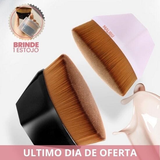 Pincel de maquiagem Profissional com Estojo 1 e 2 UNIDADES