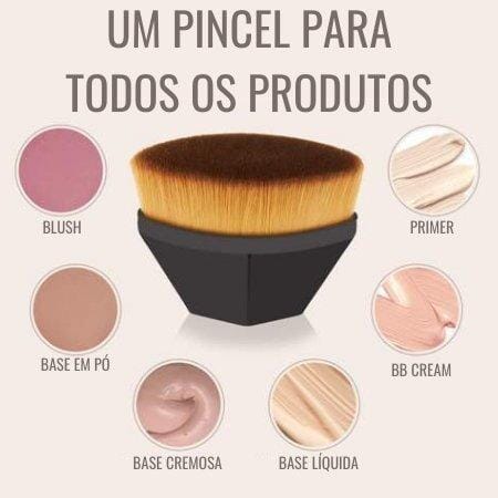 Pincel de maquiagem Profissional com Estojo 1 e 2 UNIDADES