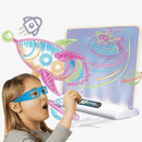 Prancheta Mágica de Desenho com Luz LED 3D Magic