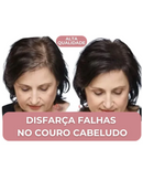 Preenchimento de Maquiagem Capilar para Cabelos Brancos e Ralos Pó Sombra Natural