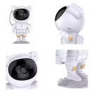 Projetor Astronauta Galaxy com Temporizador e Controle Remoto Branco