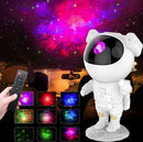 Projetor Astronauta Galaxy com Temporizador e Controle Remoto Branco