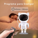 Projetor Astronauta Galaxy com Temporizador e Controle Remoto Branco