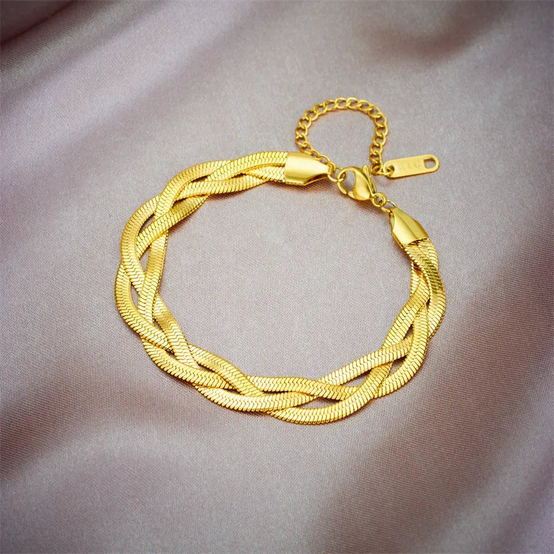 Pulseira Linha Tripla New York Sofisticação e Elegância