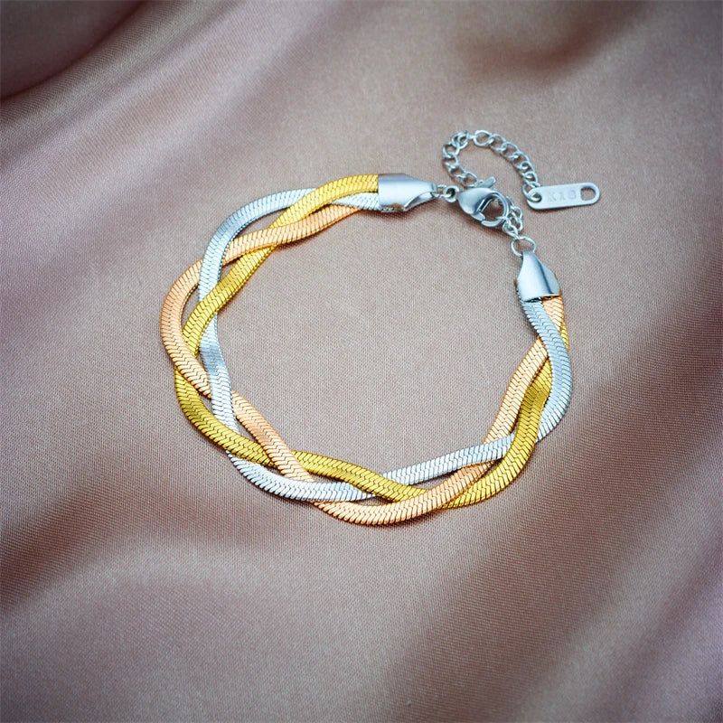 Pulseira Linha Tripla New York Sofisticação e Elegância