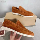 Sapato Mocassim Loafer Mouiller Camurça Fosca Pé Redondo Casual Diversos Tamanhos