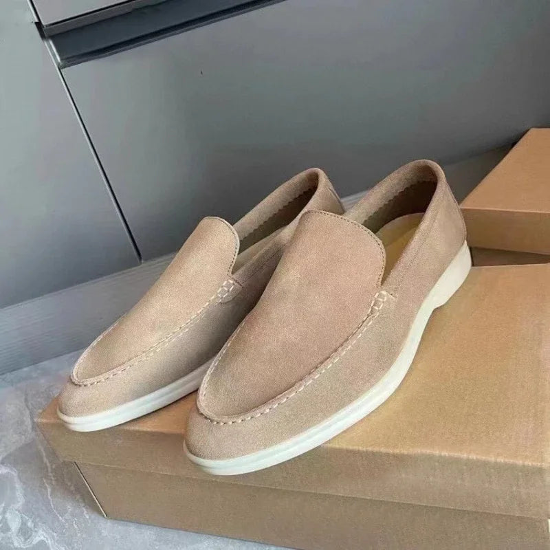 Sapato Mocassim Loafer Mouiller Camurça Fosca Pé Redondo Casual Diversos Tamanhos