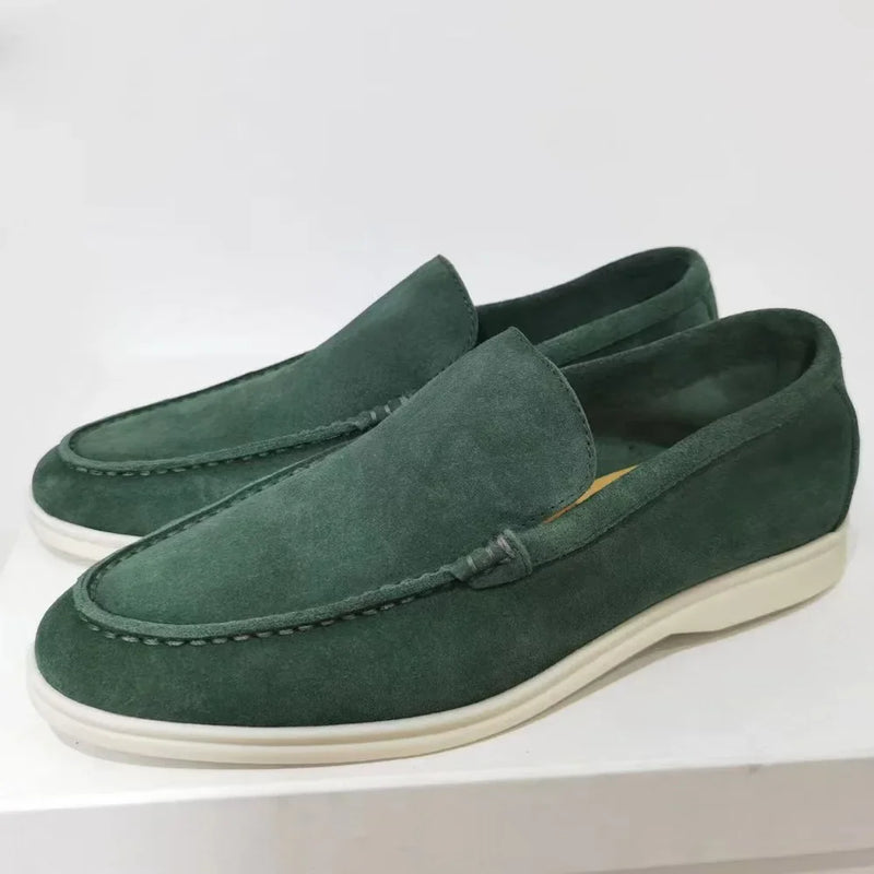 Sapato Mocassim Loafer Mouiller Camurça Fosca Pé Redondo Casual Diversos Tamanhos