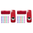Suporte para Escovas Mais Dispenser Automático para Pasta de Dente