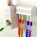 Suporte para Escovas Mais Dispenser Automático para Pasta de Dente