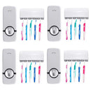 Suporte para Escovas Mais Dispenser Automático para Pasta de Dente