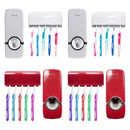 Suporte para Escovas Mais Dispenser Automático para Pasta de Dente