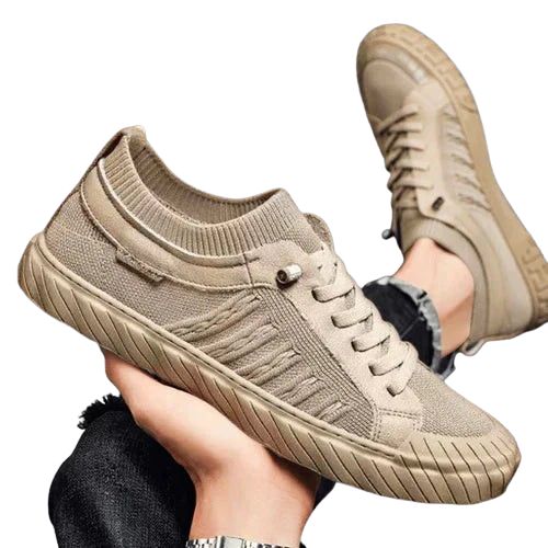 Tênis Masculino Casual de Malha Flexível e Confortável