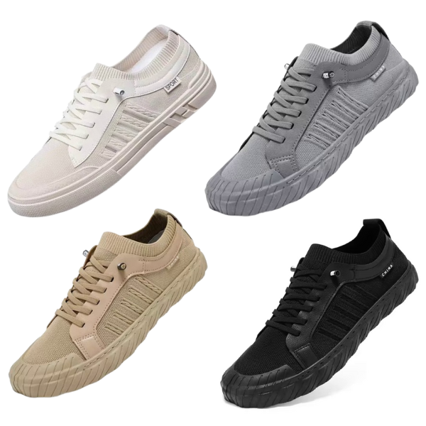 Tênis Masculino Casual de Malha Flexível e Confortável