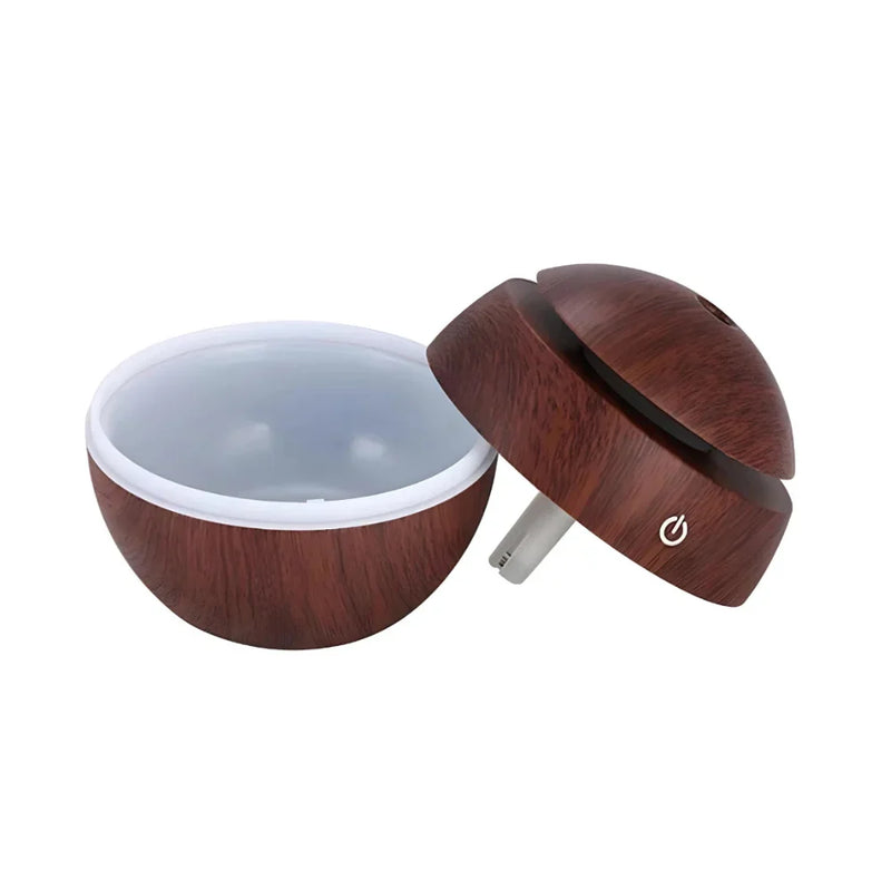 Umidificador e Difusor EcoAroma WoodGlow Ar Fresco o Dia Todo
